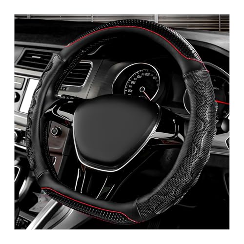 SHMZK Car Steering Wheel Cover 15 Inch AntiSlip Steering Wheel Cover Protector with 3D Honeycomb Design Universal Steering Wheel Covers for Cars Truck SUV Car Accessories Black - Image 1