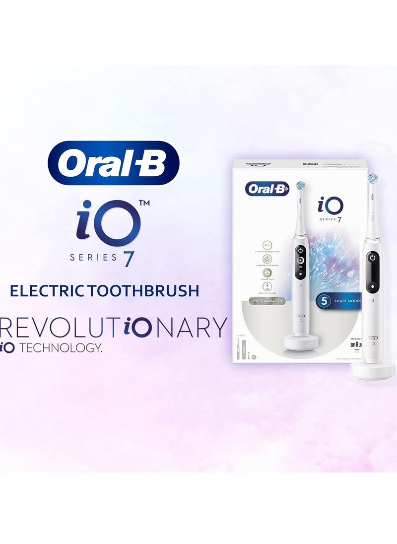 Oral-B Electric Rechargeable Toothbrush, 1 White handle with Revolutionary Magnetic Technology, Black & White Display, 5 Modes, 1 Premium Travel Case  - Image 5