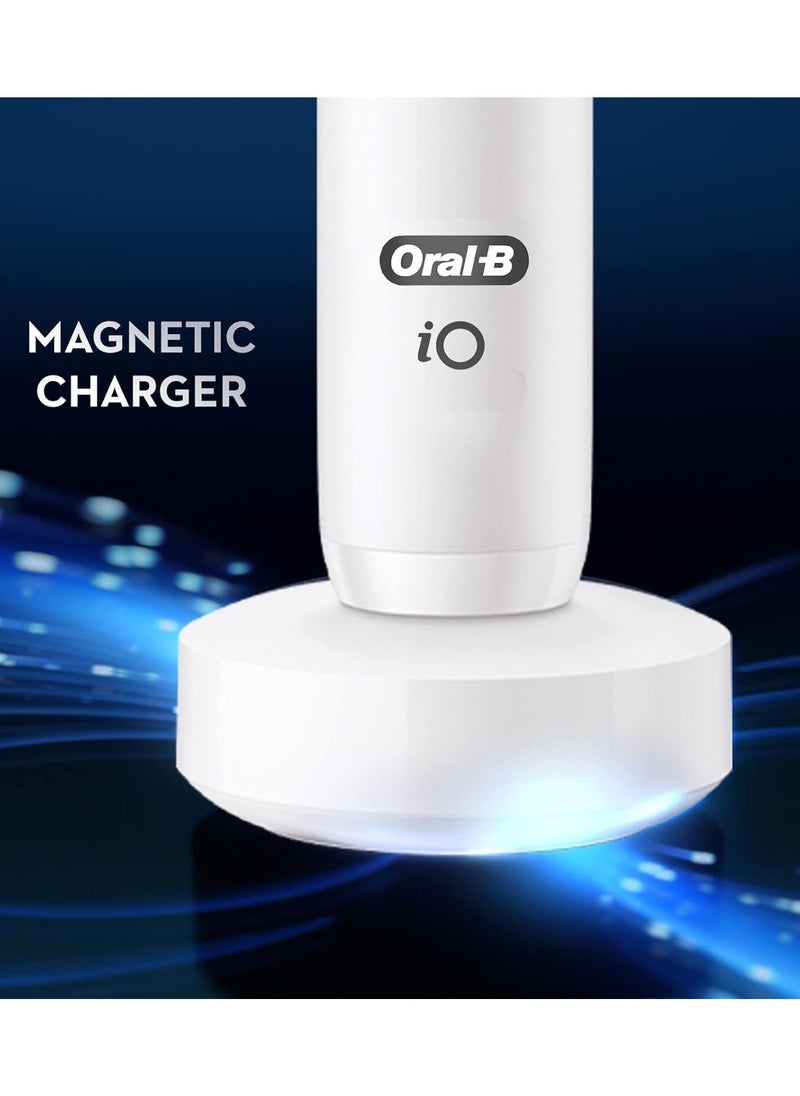 Oral-B - Electric Rechargeable Toothbrush, 1 White handle with Revolutionary Magnetic Technology, Black & White Display, 5 Modes, 1 Premium Travel Case - Image 1