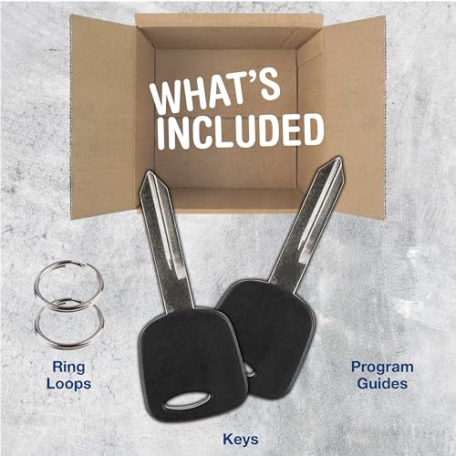 KeylessOption 2X KeylessOption Car Key for 1996 1997 1998 1999 2000 2001 2002 2003 2004 2005 2006 Ford Expedition Explorer F-150 Mustang Lincoln Navigator Mazda Mercury, H72-PT 4C, Programming Guide Included - Image 2