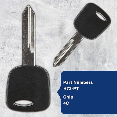 KeylessOption 2X KeylessOption Car Key for 1996 1997 1998 1999 2000 2001 2002 2003 2004 2005 2006 Ford Expedition Explorer F-150 Mustang Lincoln Navigator Mazda Mercury, H72-PT 4C, Programming Guide Included - Image 4