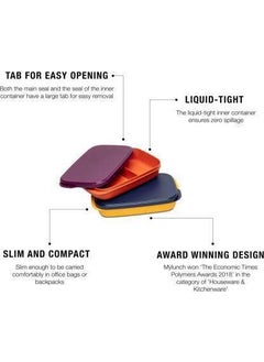 Tupperware Tupperware Plastic Mylunch 2 Containers Lunch Box (590 Ml), Multicolor  - Image 2