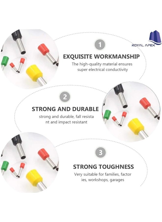 Royal Apex Insulated Ferrules Terminal Block Cord End Wire Tubular Connector, Electrical Crimp Cable Lugs, Terminal Cable Crimp Cable Sleeve For Wire Connection  - Image 4