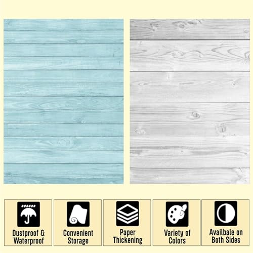 HomeArt Sheet 2 in 1 Product Photography Backdrop 3D Flat Lay Tabletop Double-Sided 20x29 Photo Background PVC Wrinkle Free for Small Products Food Cosmetics Shooot (Pack of 1, FL - 010) - Image 3