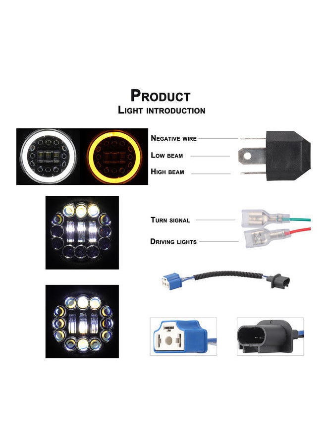 NIBEMINENT - LED Motorcycle Car Headlight - Image 1