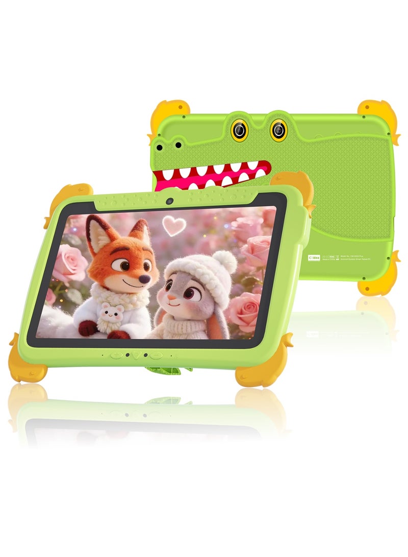 C idea CM10000 Plus Tablet for Kids Android Tablet for Toddler, Children Tablet with Stand WiFi 5G Dual Sim Network 8 RAM 1TB ROM 10" HD Screen for Boys and Girls Gift Green - Image 1
