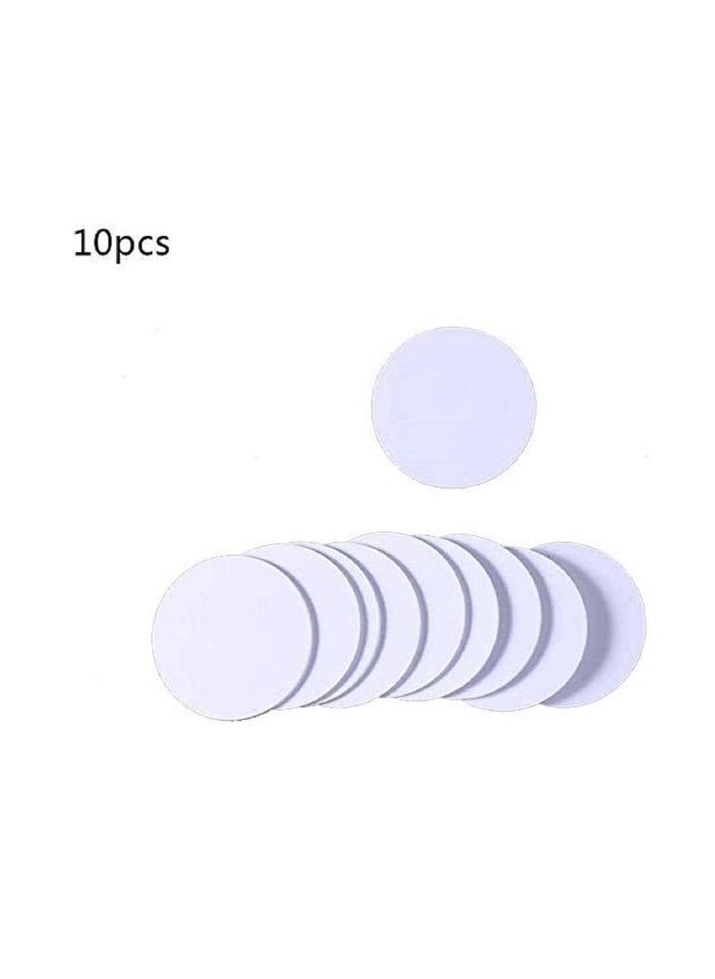 althiqahkey - RFID Smart Changeable Card IC Coin Card Key FOB with Block 0 Writable 13.56Mhz Mifare M1 1K S50  Works on UID Series Entry Access Proximity Card with Round Sticker 10 Pieces - Image 1