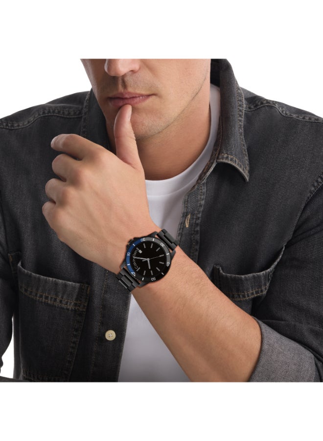 CALVIN KLEIN ساعة يد رجالية بعقارب دائرية الشكل من الستانلس ستيل 25200382 - 44 ملم - Image 4