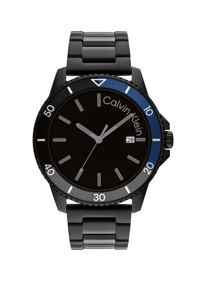 CALVIN KLEIN ساعة يد رجالية بعقارب دائرية الشكل من الستانلس ستيل 25200382 - 44 ملم - Image 2