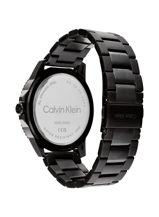 CALVIN KLEIN ساعة يد رجالية بعقارب دائرية الشكل من الستانلس ستيل 25200382 - 44 ملم - Image 3