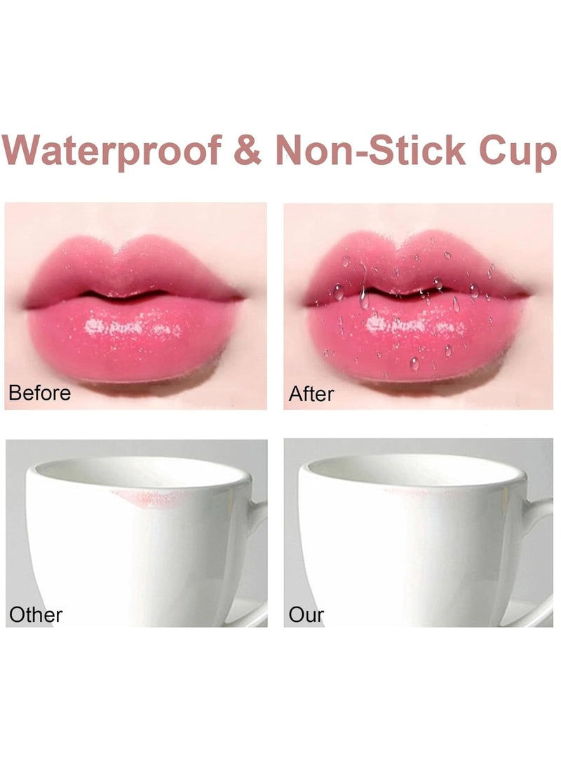 Huitich Glitter Glam Matte Lipstick Beauty with Waterproof Quick Gloss Baby Pink - Image 3