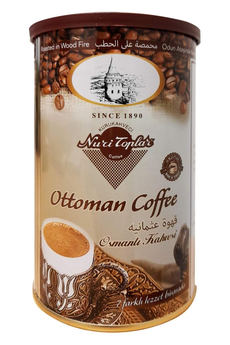 KURUKAHVECI NURI TOPLAR Turkish Ground Ottoman Coffee Roasted in Wood Fire - 250g - Image 1