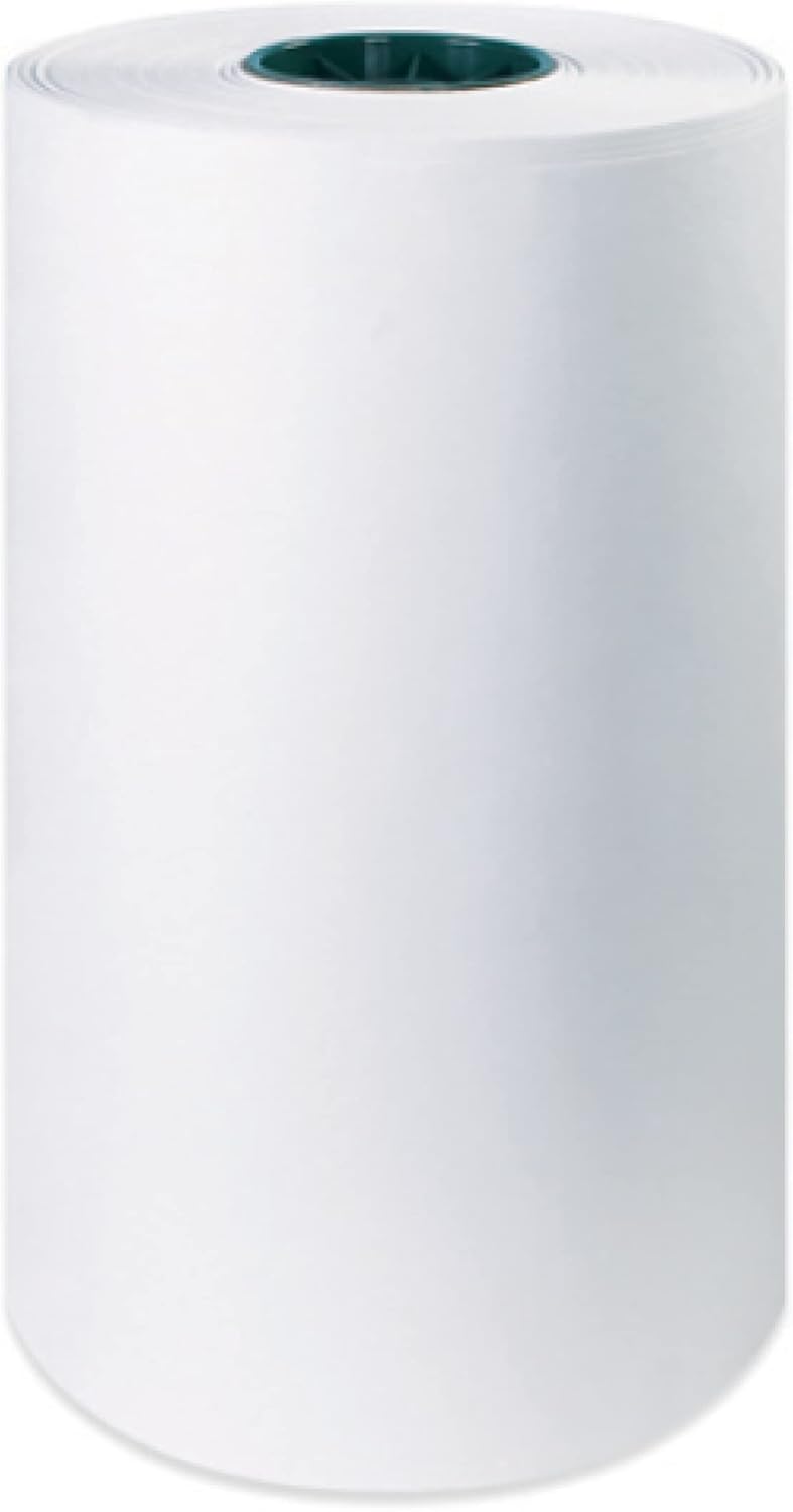 Secure Seal White Kraft Butcher Paper Roll -18 inch x 1000 ft Food Grade White Wrapping Paper for Meats and BBQ Varieties (1 Roll) Unbleached Unwaxed and Uncoated - Image 1