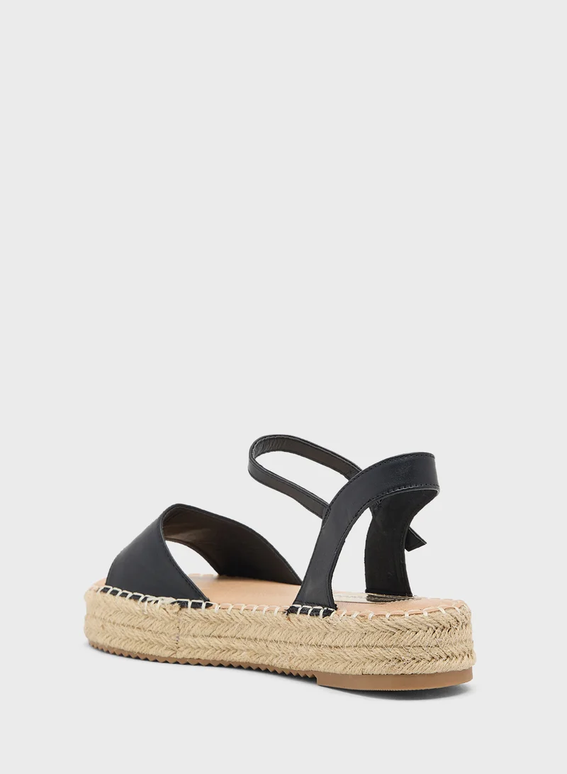 GLAMOROUS Casual Ankle Strap Espradrilles