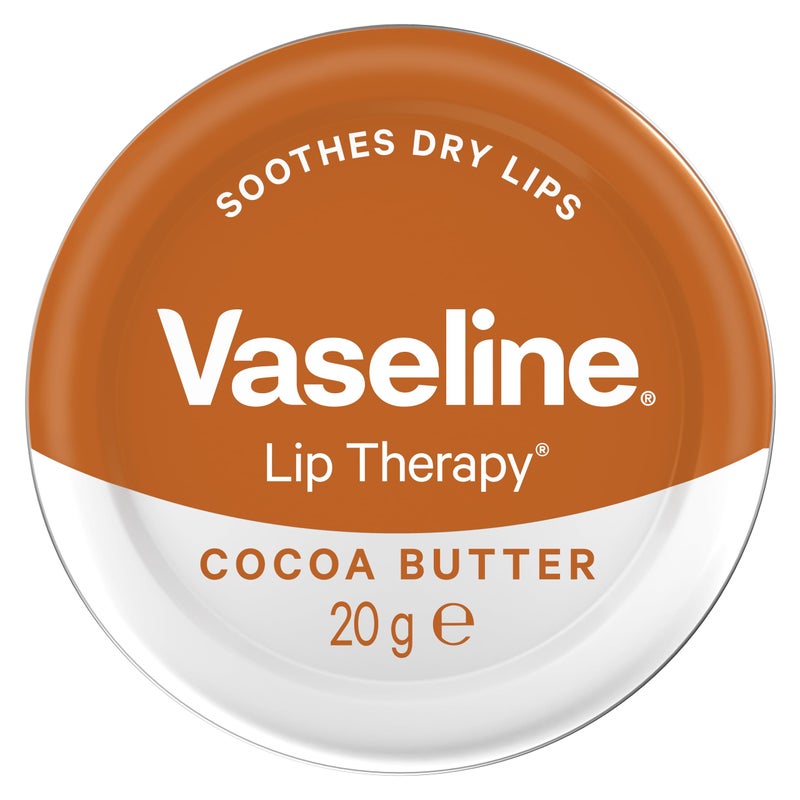 Vaseline Lip Therapy Cocoa Butter Petroleum Jelly, 20g