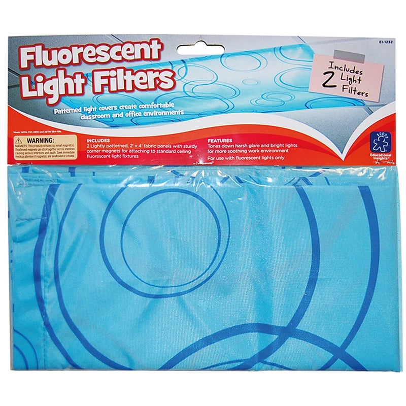Educational Insights The Original Patterned Fluorescent Light Filters 2-Pack, Fluorescent Light Covers, Easy Install For Classroom Teacher Essentials - Image 5