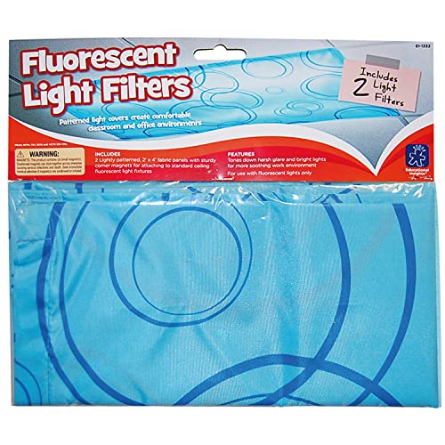 Educational Insights The Original Patterned Fluorescent Light Filters 2-Pack, Fluorescent Light Covers, Easy Install For Classroom Teacher Essentials - Image 1