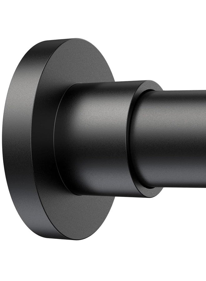 BRIOFOX Shower Curtain Rod Adjustable 18-78 Inch, Stainless Steel Spring Tension Shower Rod No Drilling Non Slip, Matte Black - Image 1