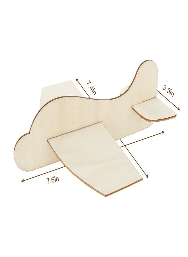 DAJAVE 20 Pack Wooden Model Airplanes, DIY Balsa Wood Airplane Kit, Wooden Plane for Birthday Party & Carnival - Image 3