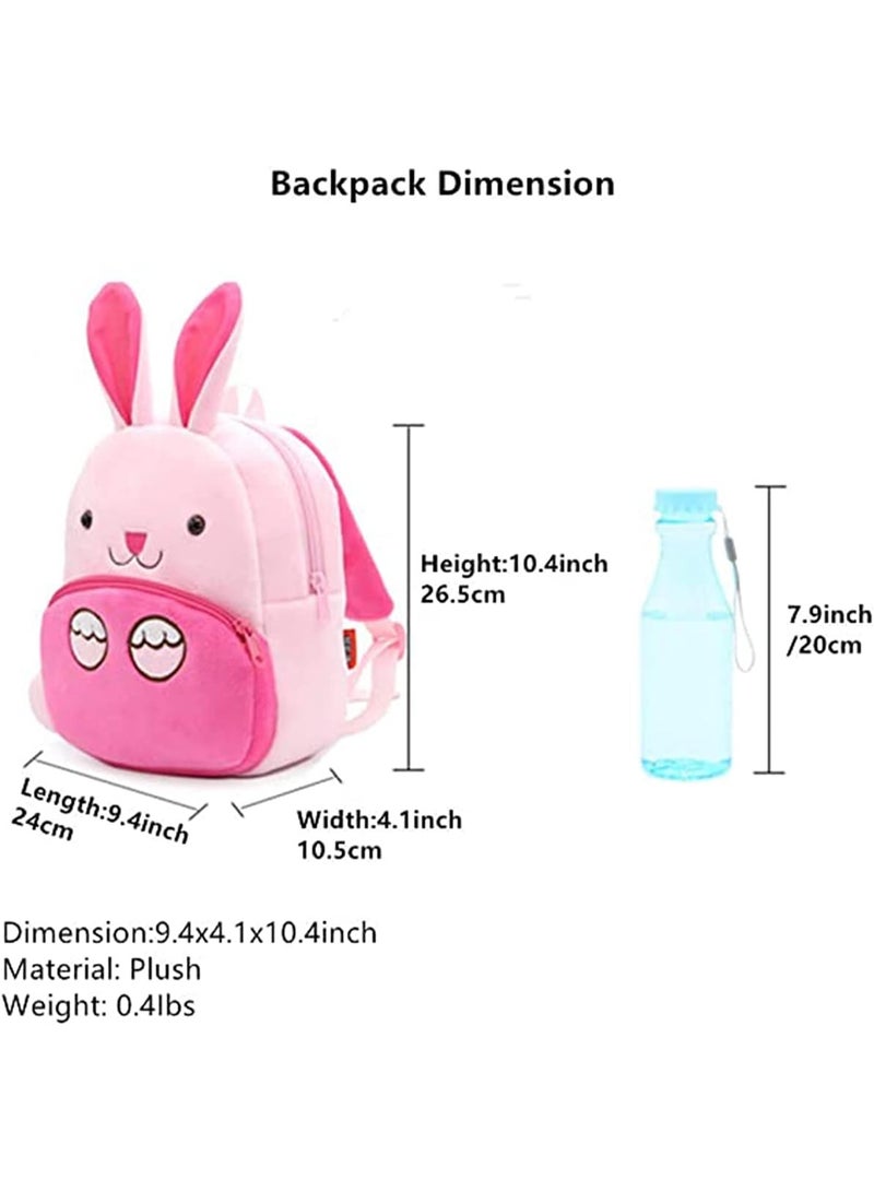 SOLARAE Kids School Backpack Bag, Girl Cute Toddler Cartoon Backpack Kids Bag, Plush Animal Cartoon Mini Travel Bag for Baby Girl Boy 1-6 Years Kindergarten Gift‚Ä¶ - Image 5