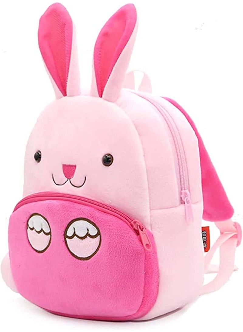 SOLARAE Kids School Backpack Bag, Girl Cute Toddler Cartoon Backpack Kids Bag, Plush Animal Cartoon Mini Travel Bag for Baby Girl Boy 1-6 Years Kindergarten Gift‚Ä¶ - Image 2