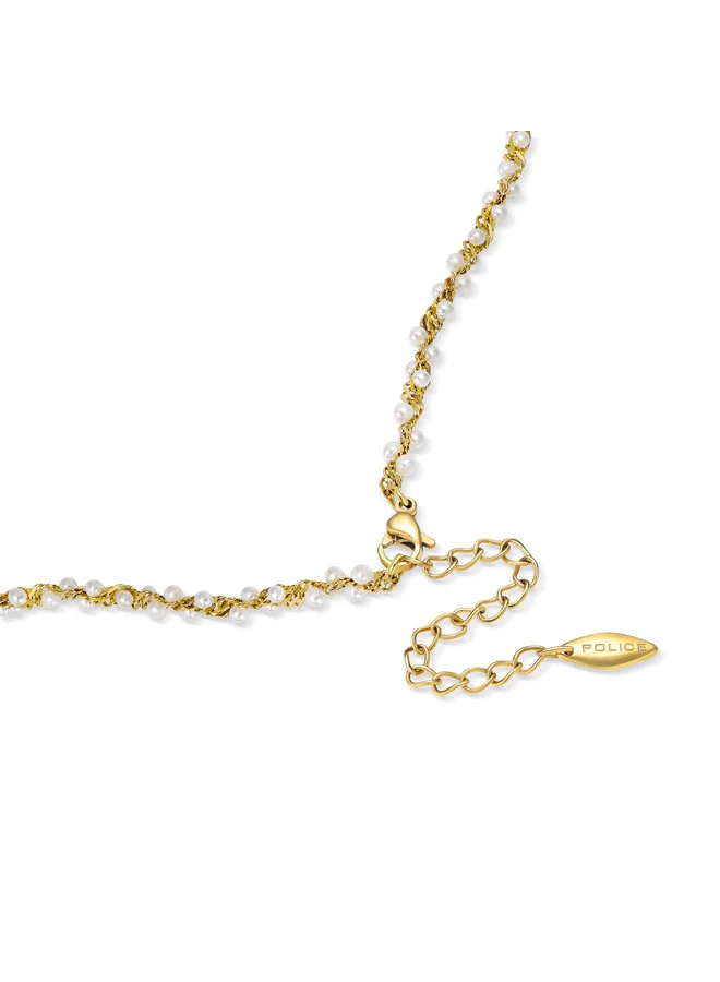 Police  Bliss Gold Necklace with Shell & Pearl for Women for Women | Best Price UAE