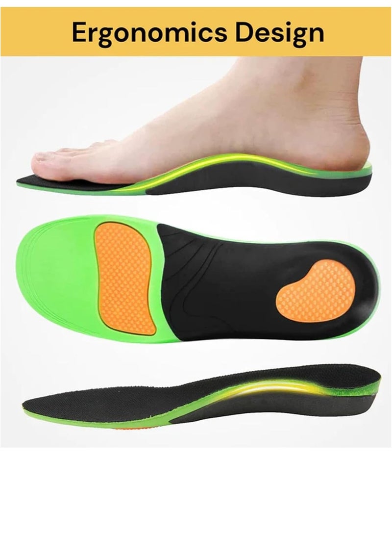 Orthotic Insole, Plantar Fasciitis Insoles, High Arch Support for Men Women, Orthotics Shoe Inserts Relieve Flat Feet, Heel Pain Size: Extra Small (XS) - Image 3