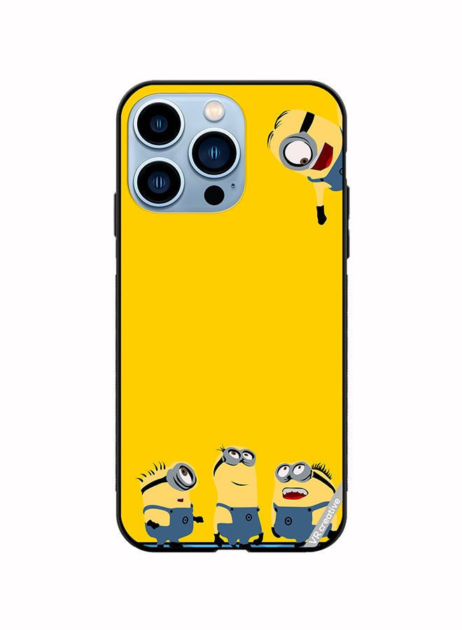 VR CREATIVE غطاء حماية لهاتف Apple iPhone 14 Pro Max تصميم Minions متعدد الألوان - Image 1
