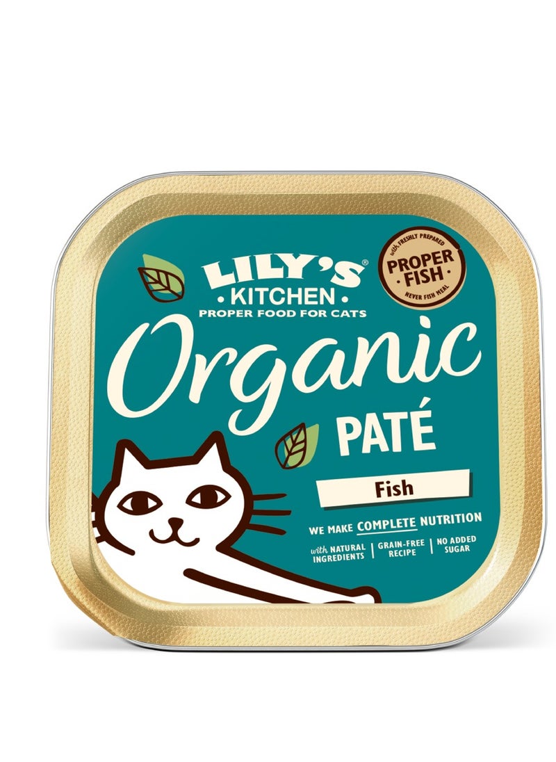 Lily's Kitchen Lilys Kitchen Organic Fish Dinner Wet Cat Food (85g) - Pack of 6 