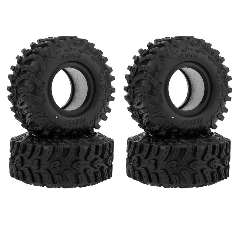 MEUS RACING 0.7 Tires - MS6 Vipers Crawler Tires for Axial SCX30 Redcat Ascent-32 1/30 1/32 RC Crawler, 40mm/16mm/R0.7 (#M0702) - Image 1
