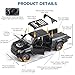FRJV Toy Trucks for Boys 1 24 Diecast Cars Tacoma Toy TruckCollectible Metal Pickup Trucks Model Car KitsPull Back Tacoma Truck Toy with Lights and SoundsToy Trucks for Boys Age 47Black - Image 4
