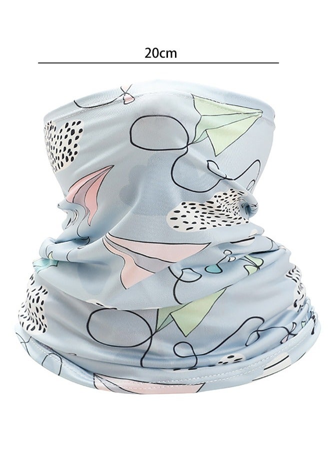 GUSGU 4PCS Neck Gaiter Face Mask Cover Scarf Cool Lightweight Breathable Dust UV Sun Protection Windproof Bandana Balaclava for 4-8 Years Boys Girls - Image 3