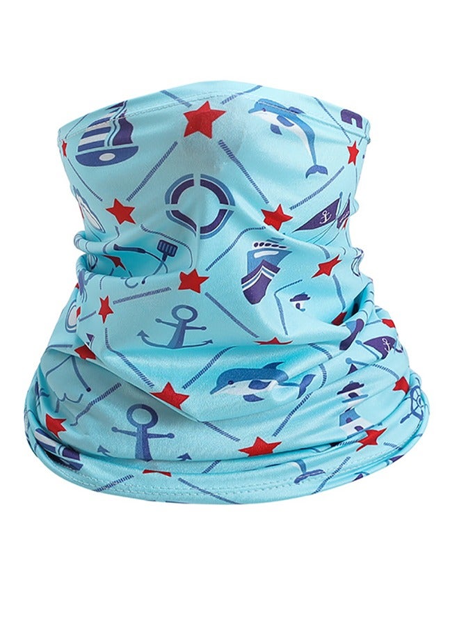 GUSGU 4PCS Neck Gaiter Face Mask Cover Scarf Cool Lightweight Breathable Dust UV Sun Protection Windproof Bandana Balaclava for 4-8 Years Boys Girls - Image 4