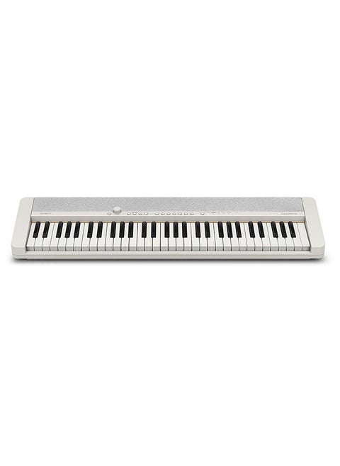 Digital Keyboard 61 Keys 3 Level of Touch Response 61 Tones White