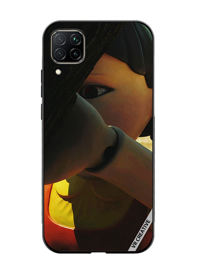 VR CREATIVE Protective Case Cover For Huawei Nova 7i/P40 Lite Squid Game Girl Statue Design Multicolour - Image 1