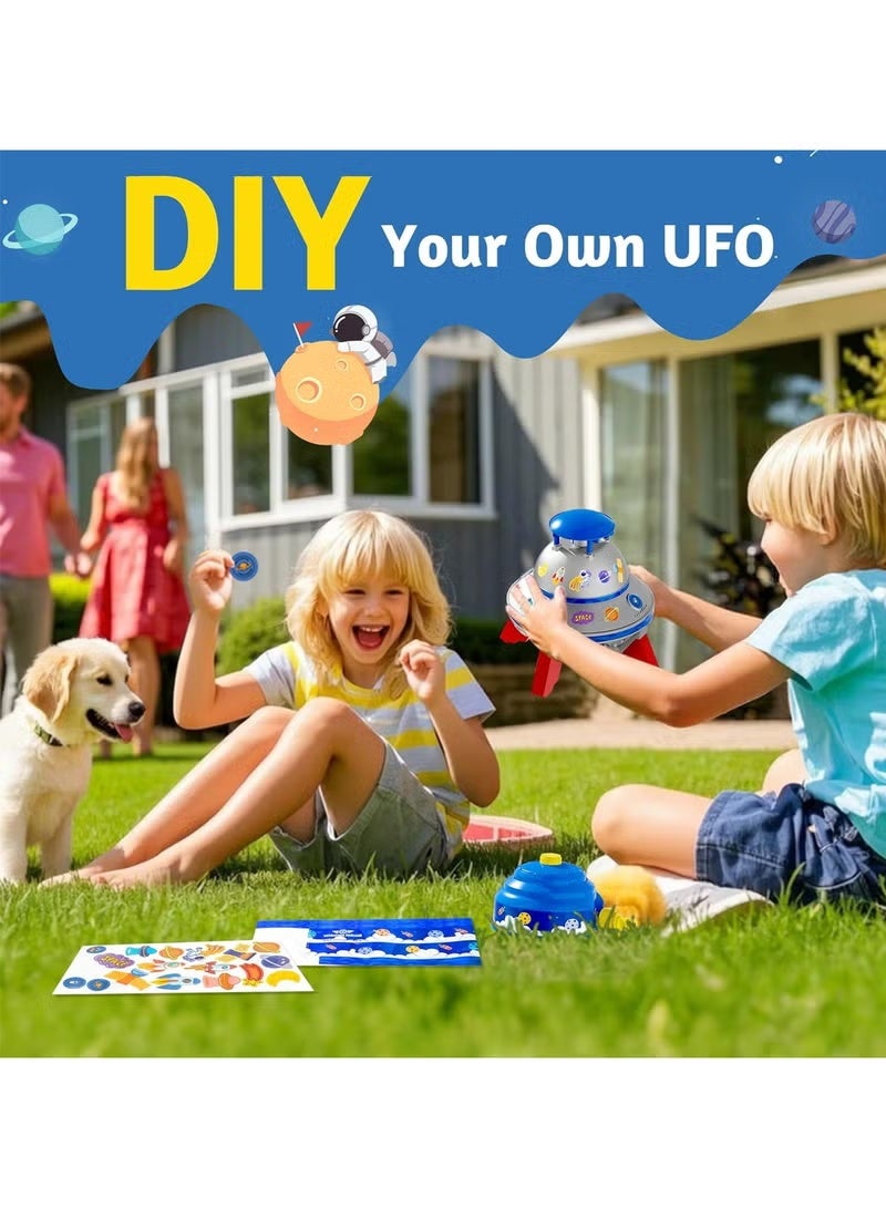 خاجول رشاش مياه للأطفال، صاروخ مياه UFO مع ضوء للأطفال، لعبة رشاش مياه للأطفال في الهواء الطلق في الصيف للعب في الفناء الخلفي وحمام السباحة والحديقة وهدية عيد ميلاد للأولاد والبنات من سن 3 إلى 12 عامًا - Image 4