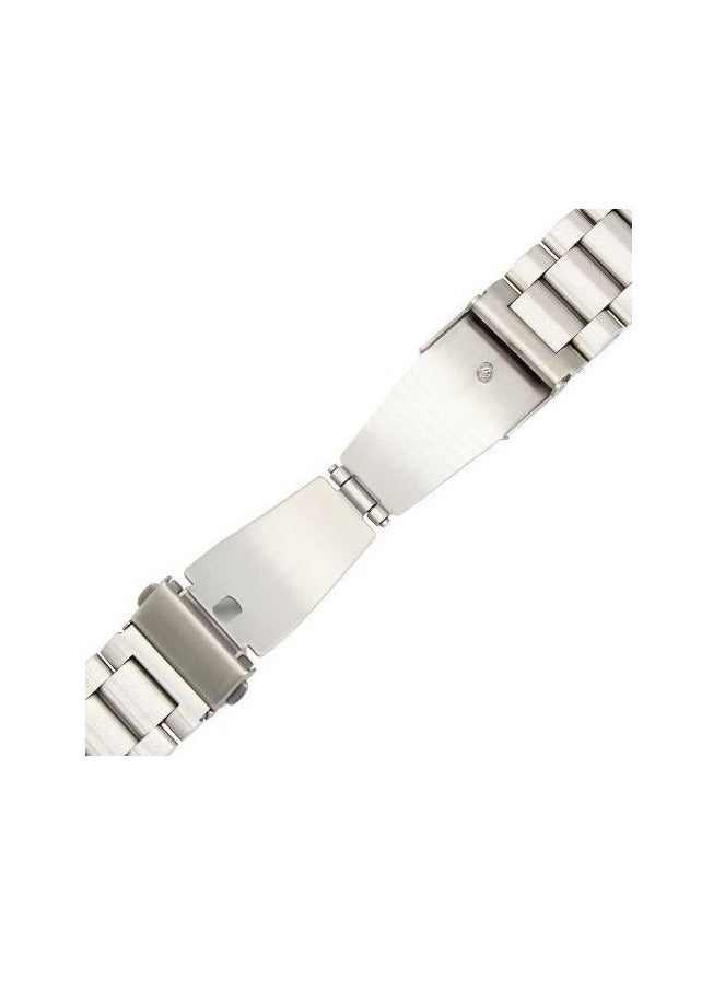 سوار معدني من الفولاذ المقاوم للصدأ مقاس 22 مم لساعة Amazfit Pop 3S الذكية - فضي - Image 3