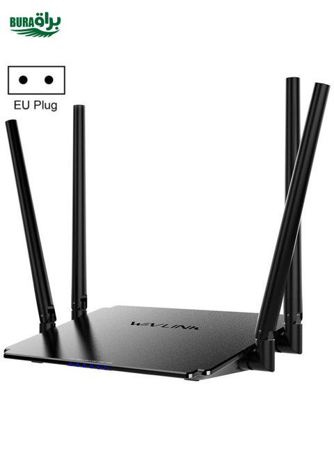 WAVLINK WN532A3 WPA2-PSK 300Mbps Dual Band Wireless Repeater AC1200M Wireless Routers, Plug:EU Plug