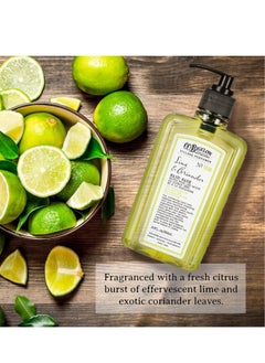 C. O. Bigelow C.O. Bigelow Hand Wash Lime Coriander, Village Perfumer Moisturizing Soap Wash for Bathroom & Kitchen with Aloe Vera and Pro-Vitamin B5, 10 fl oz  - Image 4