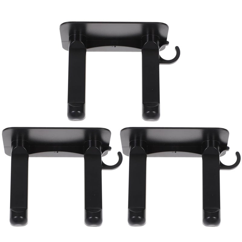 3 Pack Hair Dryer Holder Wall Mount Adhesive Storage Rack - Image 2
