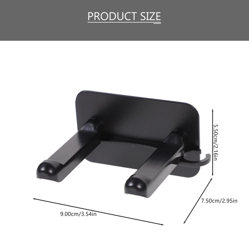 3 Pack Hair Dryer Holder Wall Mount Adhesive Storage Rack - Image 3