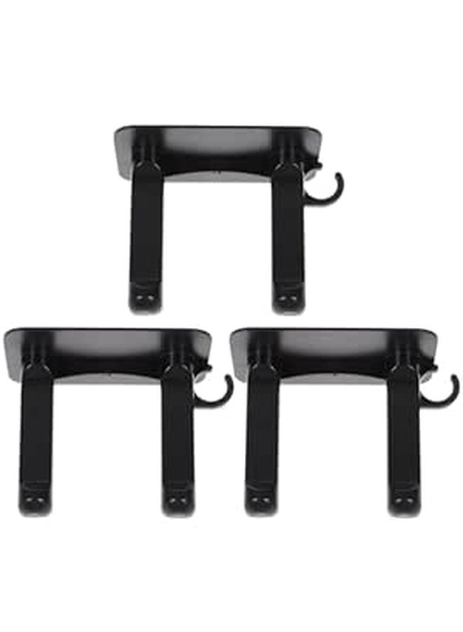 3 Pack Hair Dryer Holder Wall Mount Adhesive Storage Rack - Image 1