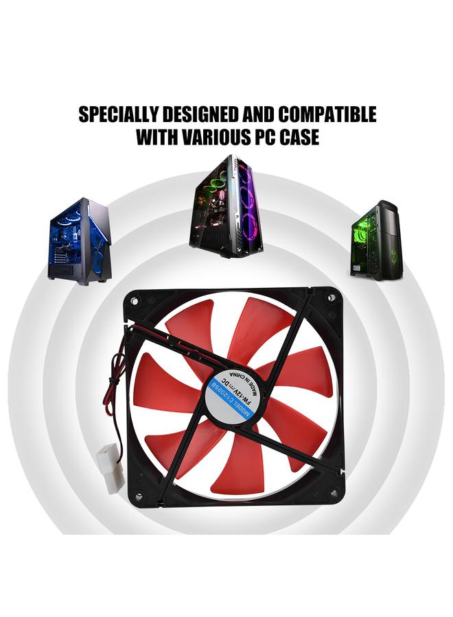 Loquat 14cm 12V Ultra quiet Case Cooler PC Cooling Fan for Desktop Computer  - Image 4
