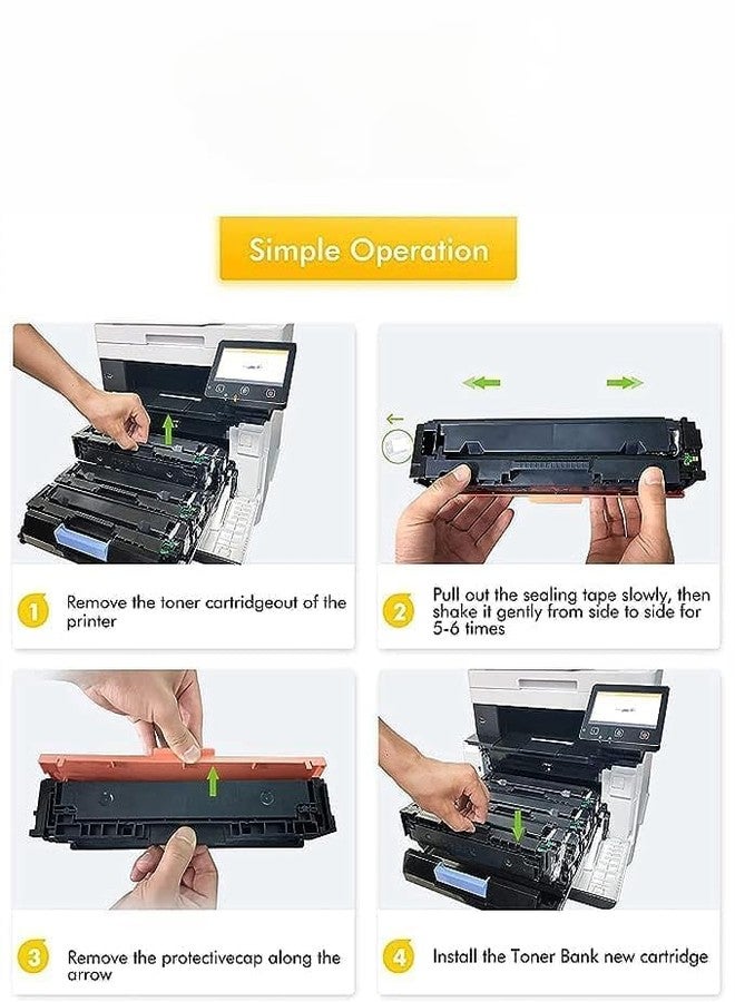 045 Toner Cartridge Compatible for Printers LBP611Cn, LBP613Cdw, MF631Cn, MF633Cdw, MF635Cx (CRG 045 - 4 Color Combo) (CRG 045 -4PC) - Image 2