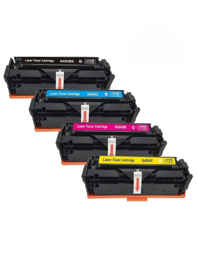 045 Toner Cartridge Compatible for Printers LBP611Cn, LBP613Cdw, MF631Cn, MF633Cdw, MF635Cx (CRG 045 - 4 Color Combo) (CRG 045 -4PC) - Image 1