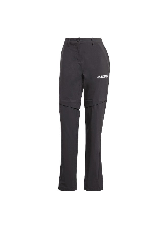 Adidas W Mt Zip Off P Black Hiking Pants For Women 6 - Image 1