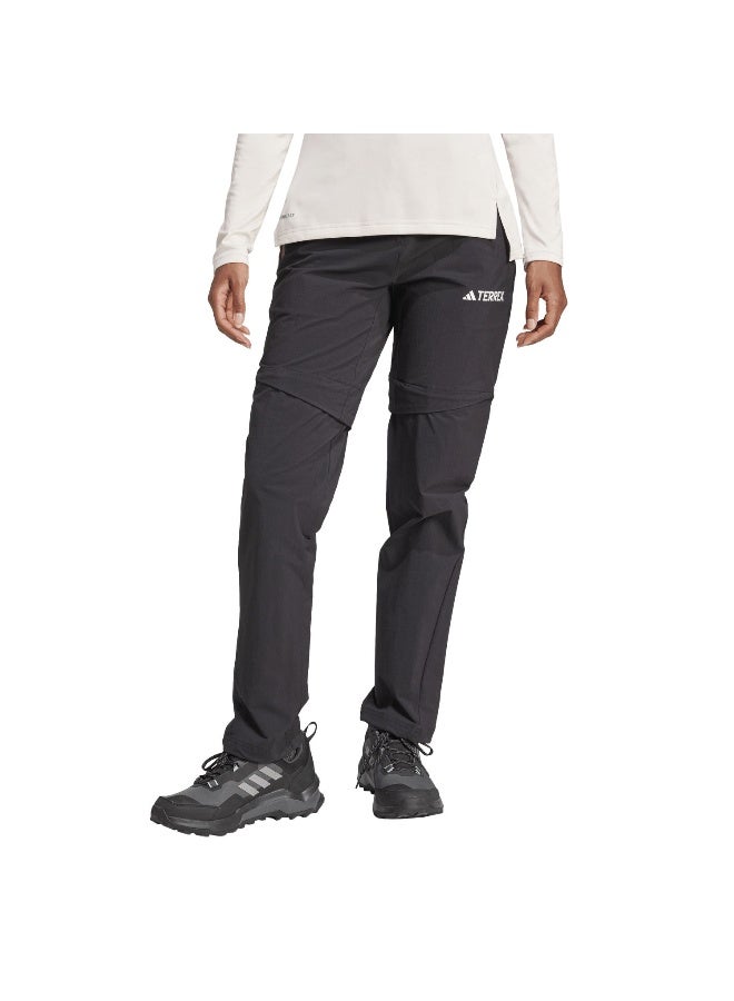 Adidas W Mt Zip Off P Black Hiking Pants For Women 6 - Image 2