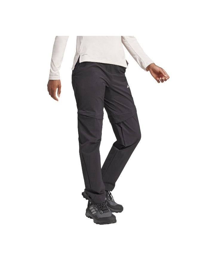 Adidas W Mt Zip Off P Black Hiking Pants For Women 6 - Image 4