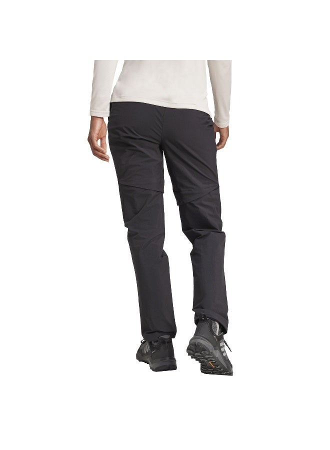 Adidas W Mt Zip Off P Black Hiking Pants For Women 6 - Image 3