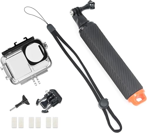 Fotoleey Dive Case & Floating Hand Grip for DJI Osmo Action 5, Action 4 & Action 3 - Waterproof Protection & Enhanced Stability for Underwater Adventures - Image 1